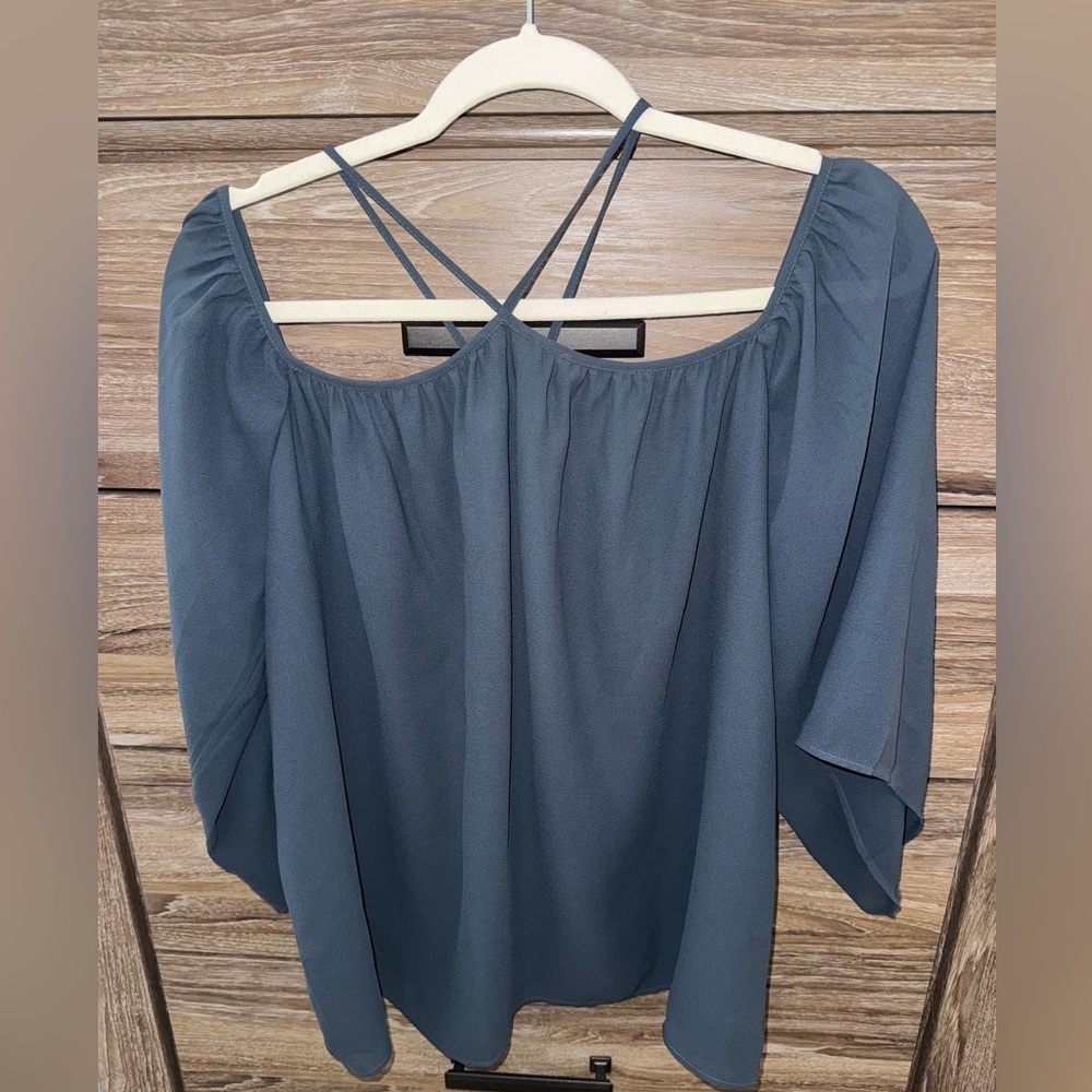 Ann Taylor Loft 3/4 Sleeve off shoulder blouse